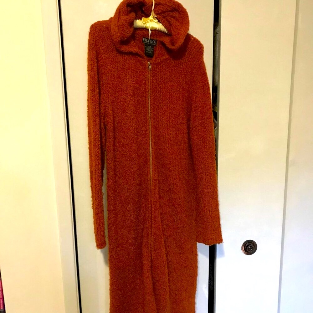 FMX & Co Ladies Sweater/Coat Burnt Orange Color
